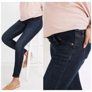 Madewell Maternity Side-Panel Skinny Jeans Woodland Wash Blue NA960 Size 28